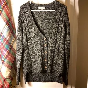 Black and white cardigan